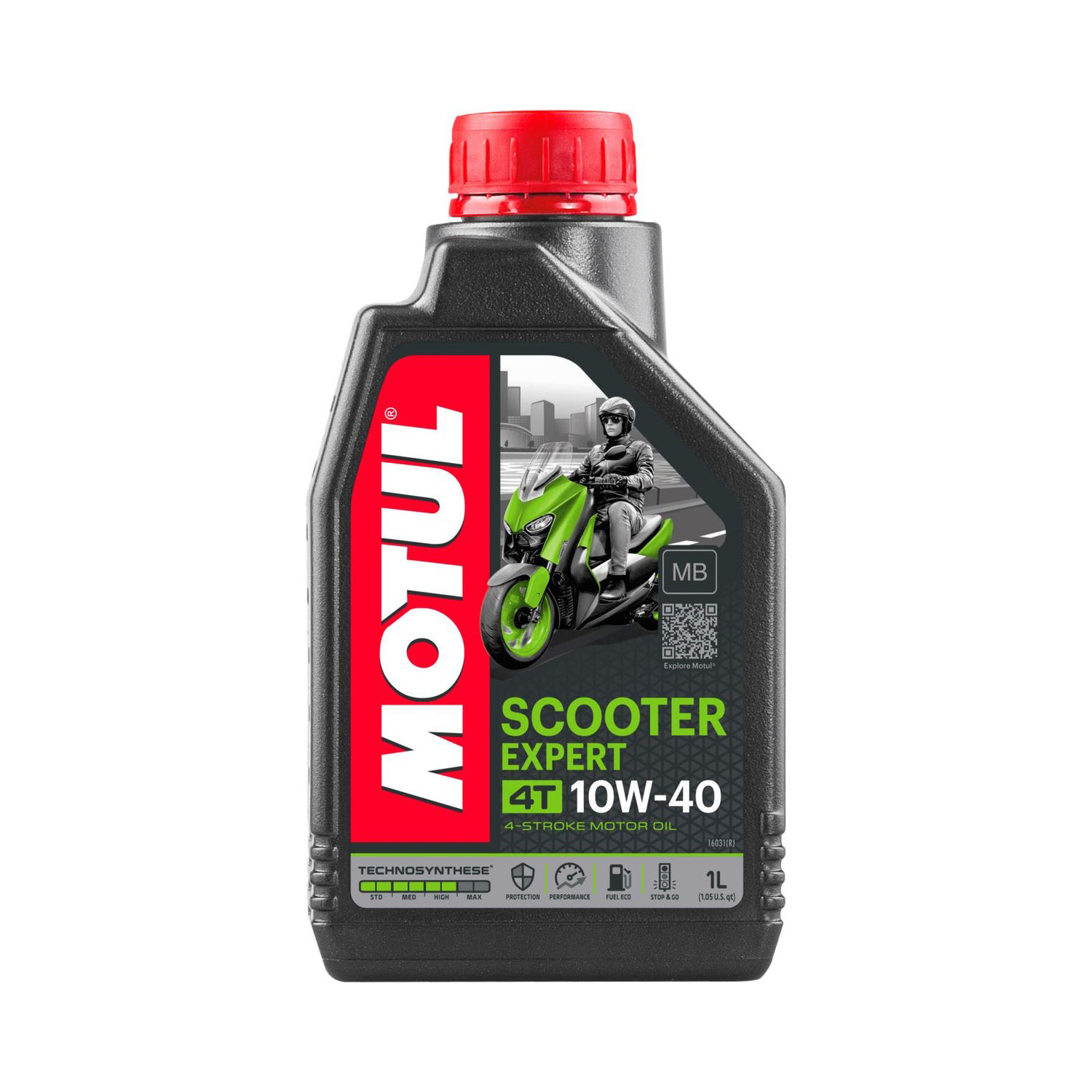 Motul Scooter Expert 10W-40 Motor Oil 1L – 4-Stroke Scooter Oil, MB Spec, 105935S