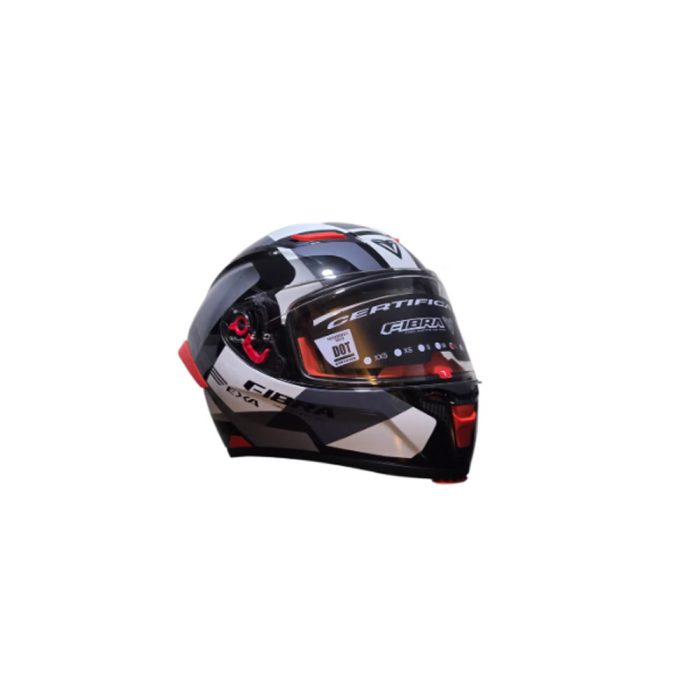 Fibra EXA DUO by Nzi Helmet Full Face Helmet - Black x Red