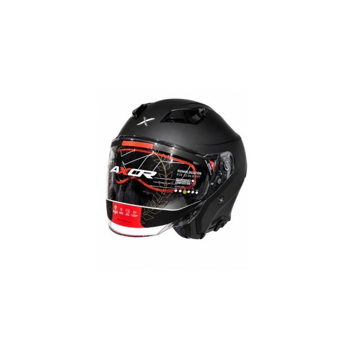 Axor Kylo Solid Matt Black Grey Half Face Helmet