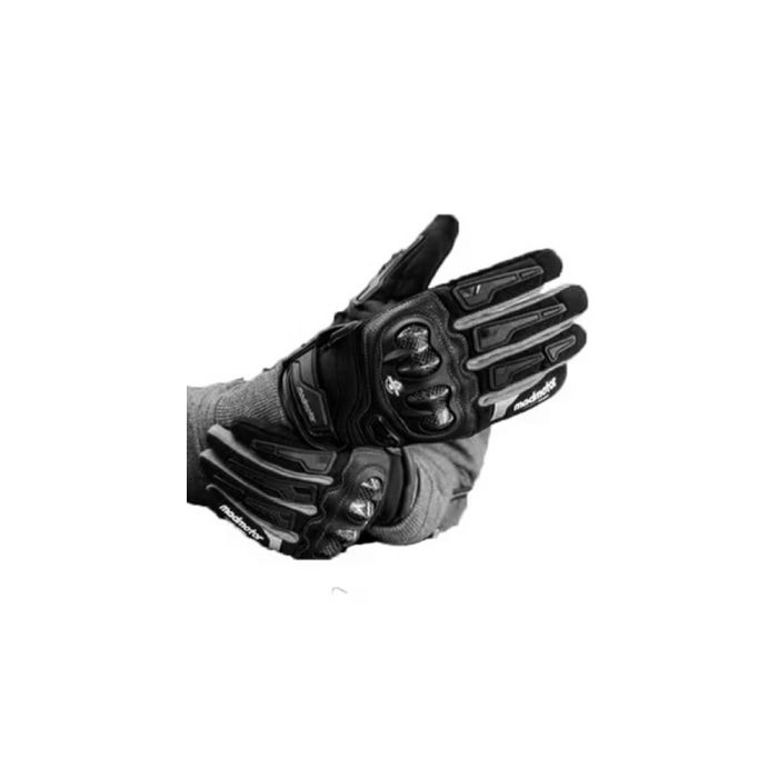 Madmotor Full GLOVES MT08 With safety Protection for scooter / motorcycle - Multi Sizes - Black