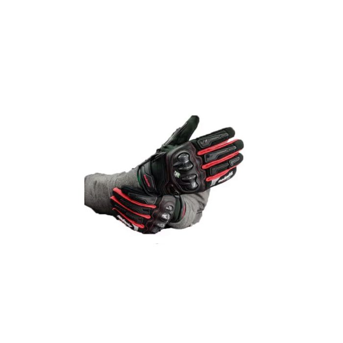 Madmotor Full GLOVES MT08 With safety Protection for scooter / motorcycle - Multi Sizes - Red